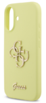 iPhone 17 Air Guess - 947 - LIQUID SILICONE METAL LOGO - sárga 
