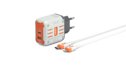 VFAN E12 45W usb A + C adapter + C kábel