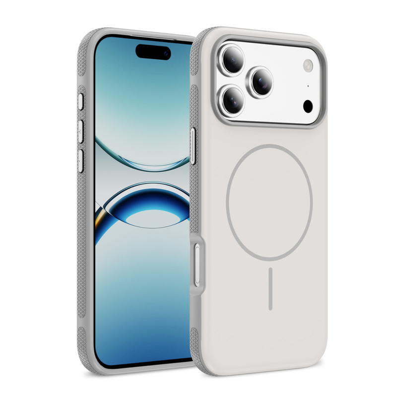 PASTEL MATTE iPhone 15 Pro white + grey