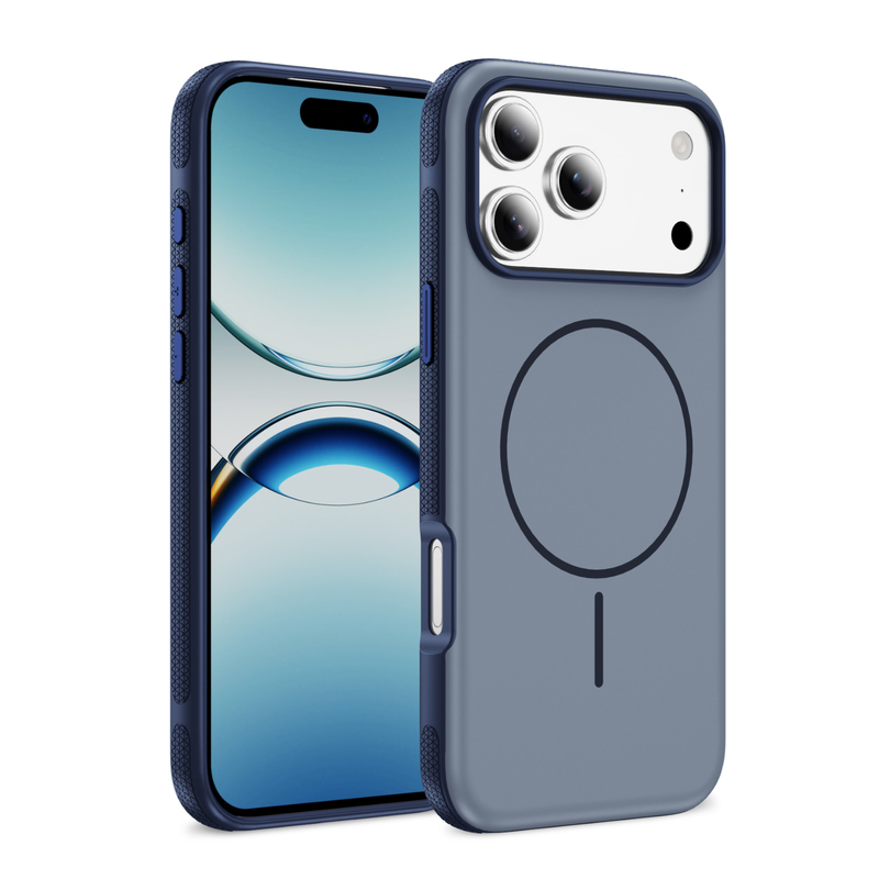 PASTEL MATTE iPhone 17 Pro Max grey blue + blue