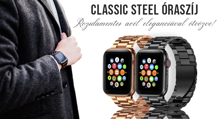 CLASSIC STEEL ÓRASZÍJ