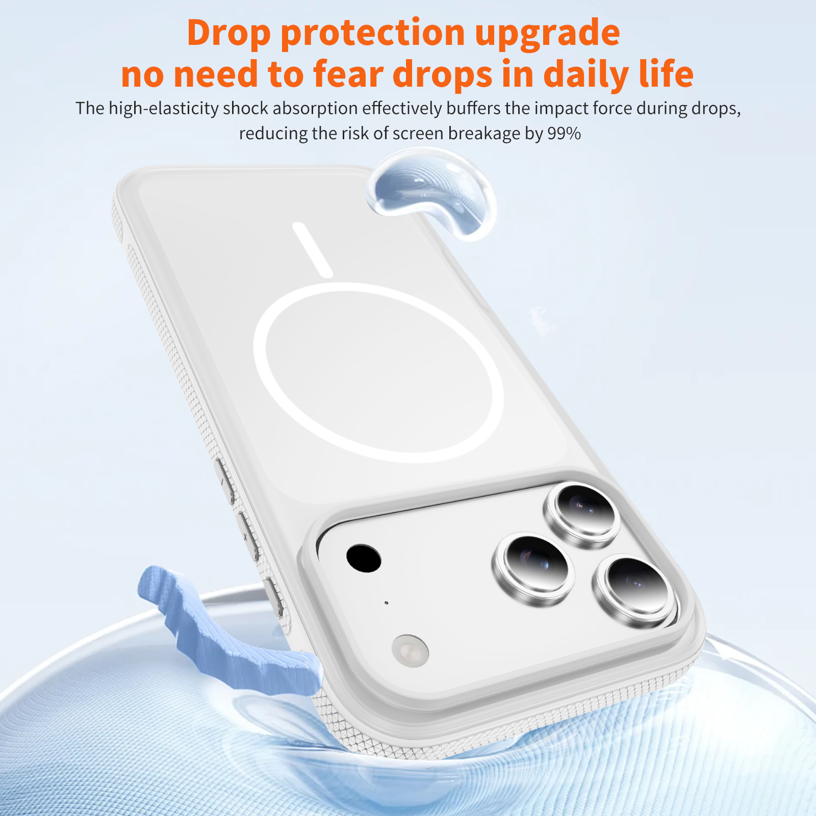 PASTEL MATTE iPhone 17 Pro clear + white